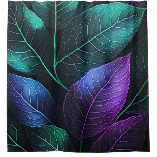 Rideaux De Douche Belle aquarelle Foliage tropical