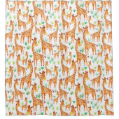 Rideaux De Douche Belle aquarelle Giraffe Animal (Devant)