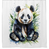 Rideaux De Douche Belle aquarelle Panda Bear (Devant)