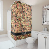Rideaux De Douche Belle, arrière - plan florale, élégante, automne (En situation)