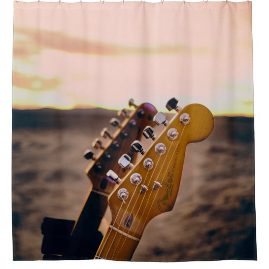 Rideaux De Douche Belle Basse Guitare (Devant)