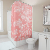 Rideaux De Douche Belle bulle d'air bokeh passe rose clair abstrait (En situation)