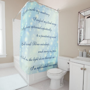 Rideaux De Douche Belle Bulles Bleues Nettoyant Mantra design