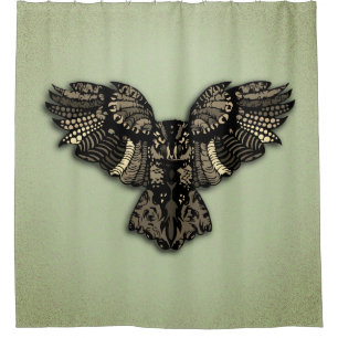Rideaux De Douche Belle Chouette rustique