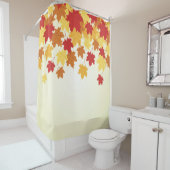Rideaux De Douche Belle chute Feuille automne Floral (En situation)