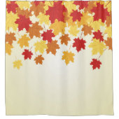 Rideaux De Douche Belle chute Feuille automne Floral (Devant)