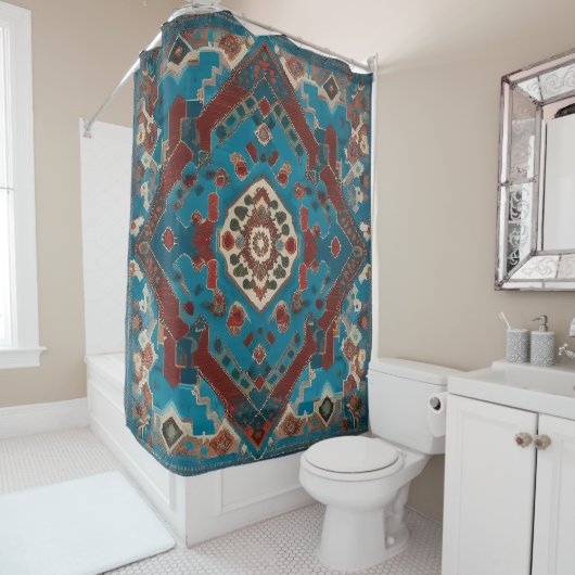 Rideaux De Douche Belle collection de vieux Motifs à la mode turque (En situation)
