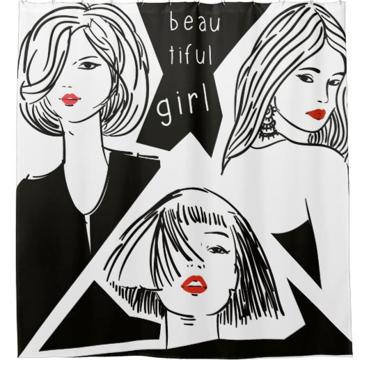 Rideaux De Douche belle fille (Devant)