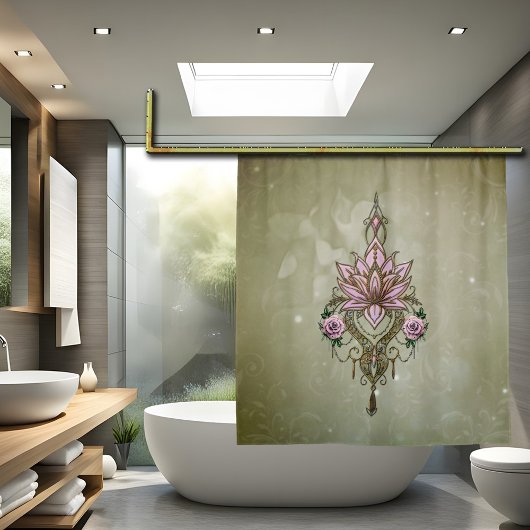 Rideaux De Douche Belle fleur de lotus