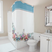 Rideaux De Douche Belle florale (En situation)