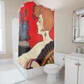 Rideaux De Douche Belle impression femme 1925 (En situation)