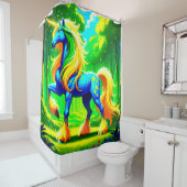 Rideaux De Douche Belle licorne (En situation)