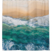 Rideaux De Douche  Belle mer bleu cristal de plage (Devant)