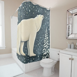 Rideaux De Douche Belle Ours Polaire Artique