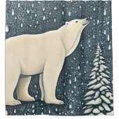 Rideaux De Douche Belle Ours Polaire Artique (Devant)