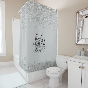 Rideaux De Douche Belle Parties scintillant de goutte Famille Citati