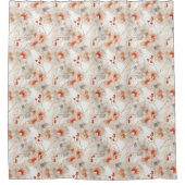 Rideaux De Douche Belle Pêche Feminine Rouge Floral (Devant)