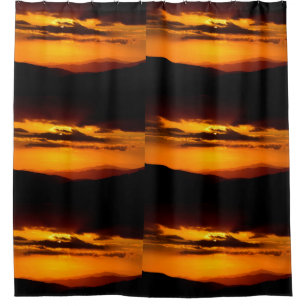 Rideaux De Douche Belle photo de coucher du soleil