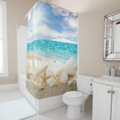 Rideaux De Douche Belle plage (En situation)
