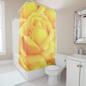 Rideaux De Douche Belle rose jaune (En situation)