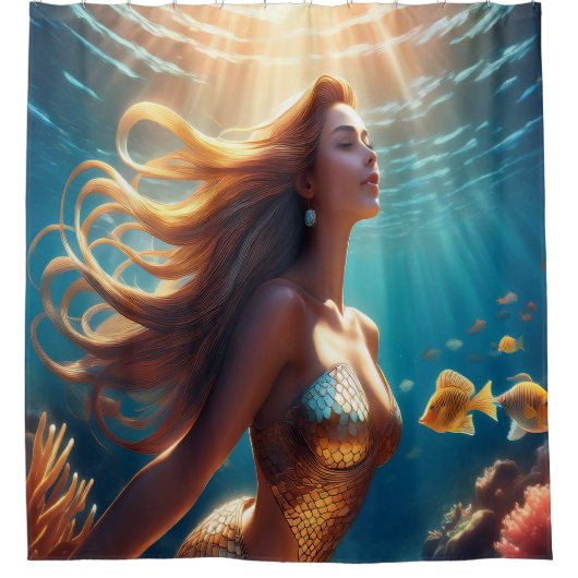 Rideaux De Douche Belle sirène (Devant)