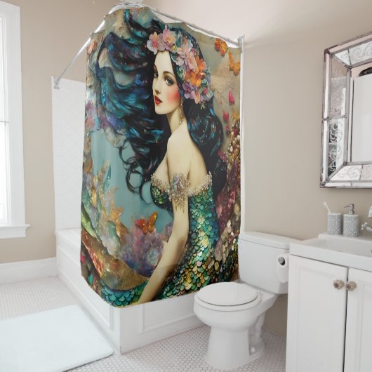 Rideaux De Douche Belle Sirène (En situation)