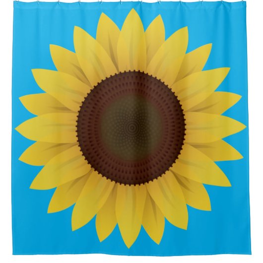 Rideaux De Douche Belle tournesol d'été (Devant)