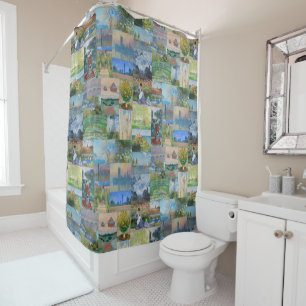 Rideaux De Douche Belles et élégantes peintures Claude Monet