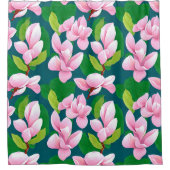 Rideaux De Douche Belles fleurs de Magnolia rose (Devant)