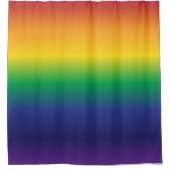 Rideaux De Douche Belles rayures arc-en-ciel brillantes (Devant)