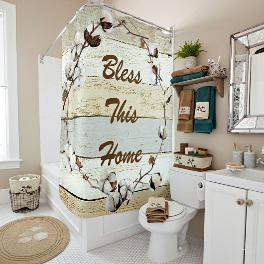 Rideaux De Douche Bénis cette maison