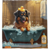 Rideaux De Douche Berger Belge Sloppy Sleepy mignonne drôle (Devant)