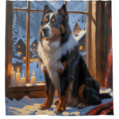Rideaux De Douche Bernese Mountain With Christmas Lights Holiday  (Devant)