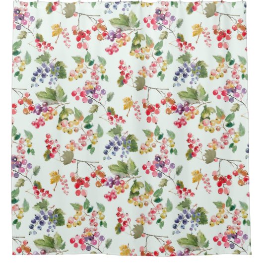Rideaux De Douche Berry Watercolor (Devant)
