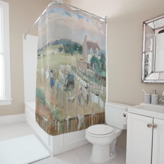 Rideaux De Douche Berthe Morisot - Hanging the Laundry out to Dry (En situation)