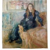 Rideaux De Douche Berthe Morisot - Julie et son Greyhound Laerte (Devant)