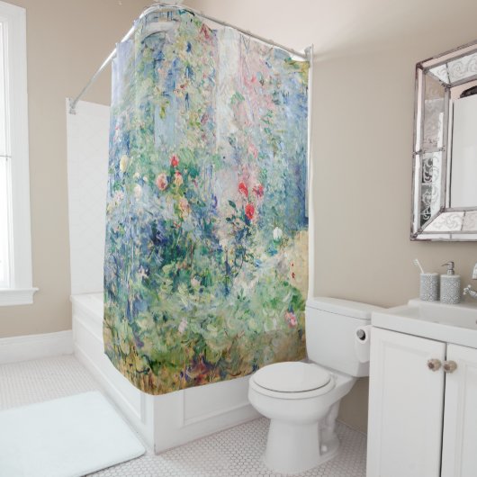 Rideaux De Douche Berthe Morisot - Le jardin à Bougival (En situation)