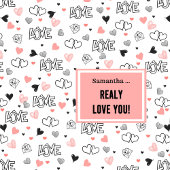 Rideaux De Douche Best Valentine’s Gift Heart Sketch Love Shower