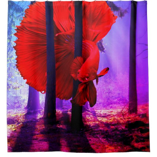 Rideaux De Douche Bêta rouge (Devant)