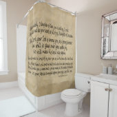 Rideaux De Douche Bible d'écriture sainte de Zephaniah 3 de (En situation)