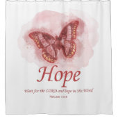 Rideaux De Douche Bible du papillon chrétien pour les femmes Verse : (Devant)