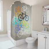 Rideaux De Douche Bicyclettes (En situation)