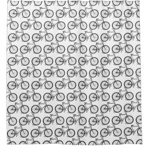 Rideaux De Douche Bicyclettes anciennes Vélo Vintage Art PERSONNALI