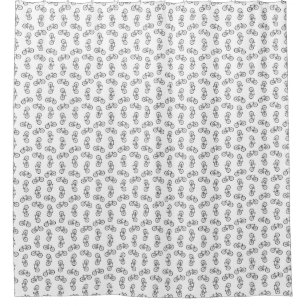 Rideaux De Douche Bicyclettes éparpillées Imprimer Motif PERSONNAL