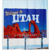 Rideaux De Douche Bienvenue dans le panneau Utah (Devant)