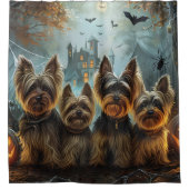 Rideaux De Douche Biewer Terrier Halloween Night Doggy Délice (Devant)