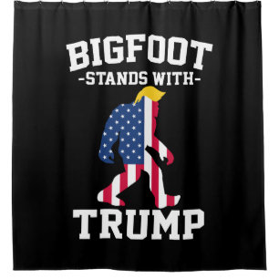 Rideaux De Douche Bigfoot Se Déplace Avec Les Élections Trump De 202