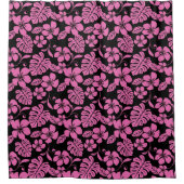 RIDEAUX DE DOUCHE BIKINI ROSE (NOIR/ROSE) (Devant)