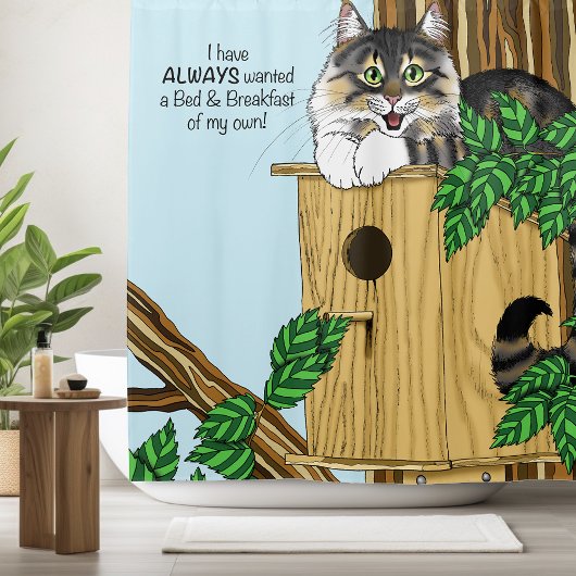 Rideaux De Douche Birdhouse Bed Breakfast Chat