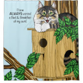 Rideaux De Douche Birdhouse Bed Breakfast Chat (Devant)